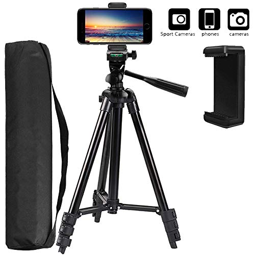 Mini Kamera 40 Zoll Stativ mit Telefonhalter für DSLR Digitalkamera Canon Nikon Sony Dv Camcorder Kompatibel mit Allen Arten Von Smartphones