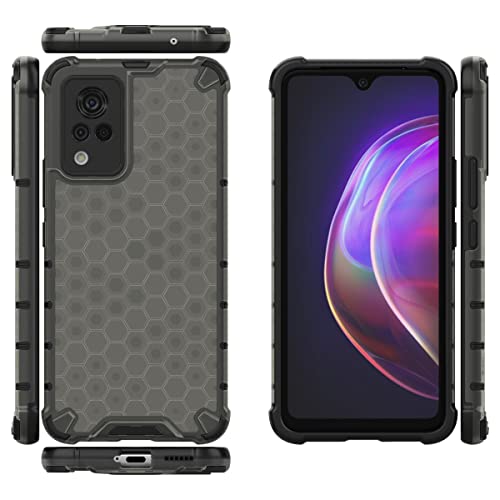 Image of Glasgow Back Case Cover Compatible with Vivo V21 4G / 5G (Stylish Design) - Black