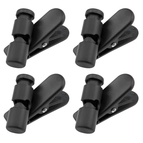 Yocimango Earphone Cable Clip 360 Degree Rotating Motion Anti-Loss Fixed Earphones for 2-4mm Wire Thickness Adjustment Length Plastic Clip -4pcs