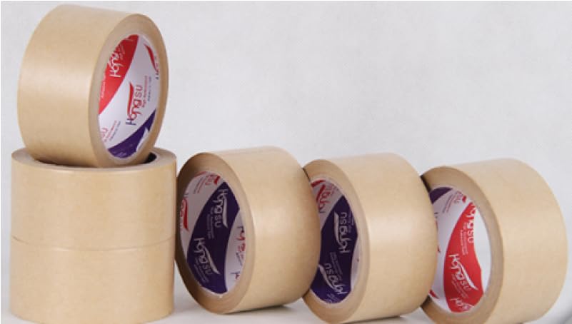 100 yards Brown Tapes Sleeve of 6 PCS tapes good adhesive 50 micron