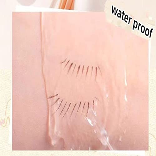 Double Tip Lower Eyeliner Pencil, Super Slim Liquid Eyeliner Pen Waterproof Long Lasting Eyeliner Eye Makeup Tool for Women and Ladies (Brown+Black) - Image 8