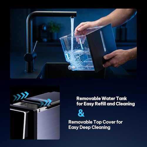Image of Silonn Nugget Ice Maker Countertop, Auto Drop Ice, Self Cleaning Ice Machine, 40 lbs /24H Soft Chewable Ice, Self Dispensing Nugget Ice Maker for Home, Kitchen and Party