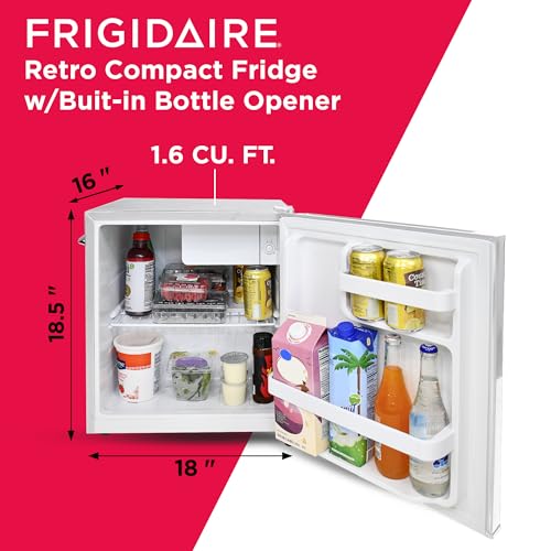 Frigidaire EFR176-MOONBM Retro Compact Fridge With Chiller Mini Refrigerator thumb #1