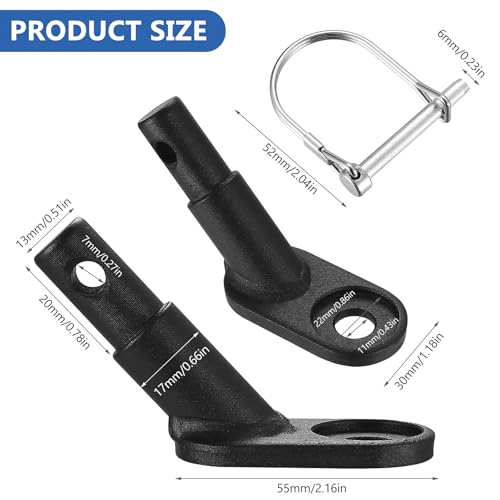 Fahrradanhänger Kupplung, Fahrrad Anhängerkupplung Fahrrad, Universal Hundeanhänger Fahrrad Anhängerkupplung Kupplung Fahrradanhänger Adapter Zubehör für Kinderwagen Fahrrad, mit Sicherungsstift (1)