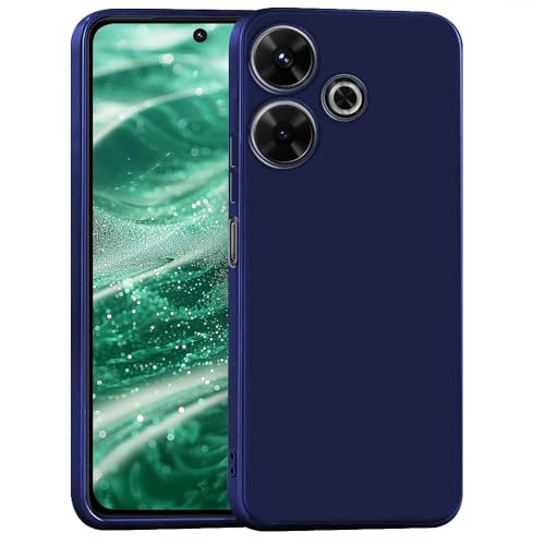 Image of Back Cover for Mi Redmi 13 5G / 4G / Poco M6 Plus 5G | Full Camera Protection | Premium Liquid Silicon Case | Flexible Bumper Case for Mi Redmi 13 5G / 4G / Poco M6 Plus 5G (Dark Blue)