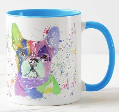 Tazza Colorata Vixar Con Pomeranian Arcobaleno – Ceramica 311g – Regalo Per Amanti Dei Cani