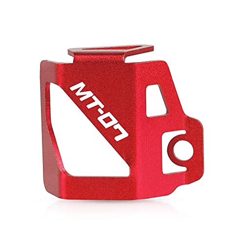 WHONG Protector De Cubierta para Motocicleta - Depósito De Líquido De Freno Trasero Cubierta Protector para Ya-Ma-Ha MT07 FZ07 MT-07 MT FZ 07 2015-2020, Accesorios Moto,Rojo Cover
