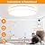 DINGLILIGHTING 19 Inch Modern Dimmable Led Flush Mount Ceiling Light with Remote Control, 48W Round Close to Ceiling Lights Fixture for Bedroom Living Room Dining Room, Timing, 3 CCT, UL Listed