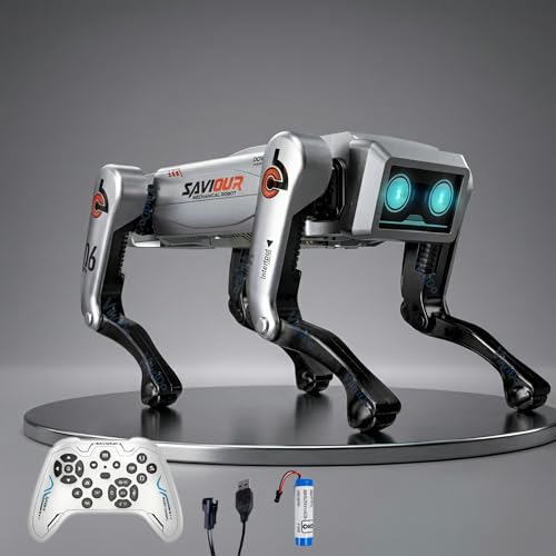 Image of VikriDA Interactive Robot Pet for Kids | Intelligent Programmable RC Pet with 30+ Actions and LED Eyes | Educational STEM Robot Toy for Boys Girls 6 7 8 9 10 11 Year Old