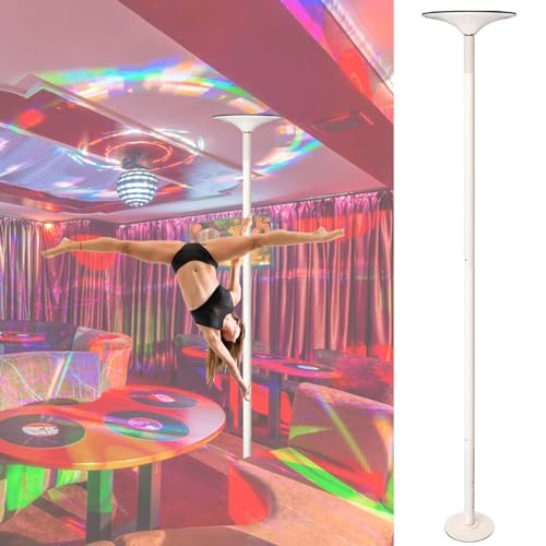 Bastón de baile portátil para el hogar, barra de acero resistente, ajustable de 7.8 a 9.4 pies con extensión y herramientas, ideal para entrenamiento