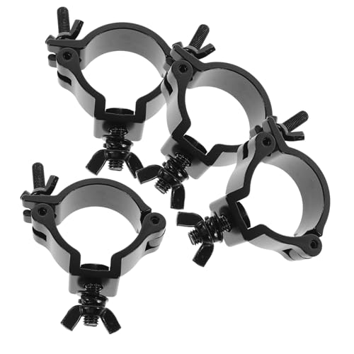 Crochets O en alliage d'aluminium noir lot de 4 pinces de scène