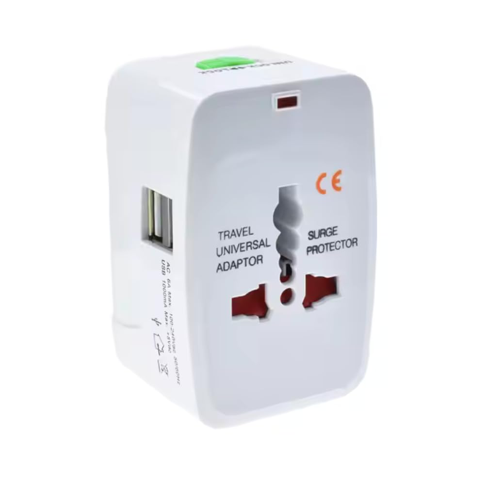 generic GIOS All Countries Supported 2025 Universal Travel Adapter Plug International All in One Worldwide Universal Travel Adapters 2 Built in USB Compatible with Smart Phone, Laptop, Mobile, Camera, Tablet-picture-30