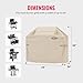 Grill Cover by Grillman, Tan, 64 Inch, BBQ Outdoor Grill Covers, Charcoal & Gas Grills, Waterproof, Rip-Proof, Weather-Resistant, Anti-UV, Barbecue Cover for Weber, Genesis, Charbroil, Nexgrill, etc