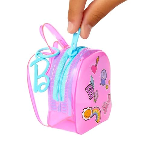Barbie Clothes Set, School-Themed with Dress, 5 Acessories & Zippered Doll-Sized Backpack with Clip-On Ring - image 4
