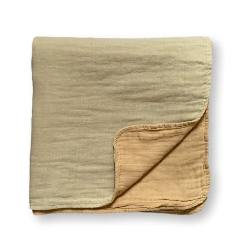 Image of Leyl&Ari Basic Toddler Blanket | Organic Baby Blanket for Boys Girls | Gender Neutral Newborn Essentials (Sand/Cream)