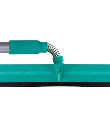 Mop Limpa Vidros 2 em 1: Lava e Seca com Cabo, Cor Turquesa/Prata, Linha Noviça, Bettanin.