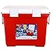Przenośny Przenośny chłodnica, 33quart 4-dniowy retencja lodu, przenośna chłodnica rotomold, duża ciężka chłodnica do dużej lodu Organizatorzy (Color : Red, Rozmiar : 32l)