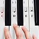 Klavier Aufkleber für 49/61 / 76/88 Key Keyboards – Transparent und abnehmbar mit Klavier EBook kostenlos