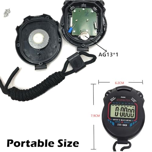 Chronomètre De Sport Numérique Portable Pour Football, Basket, Course, Natation, Fitness – Image 3