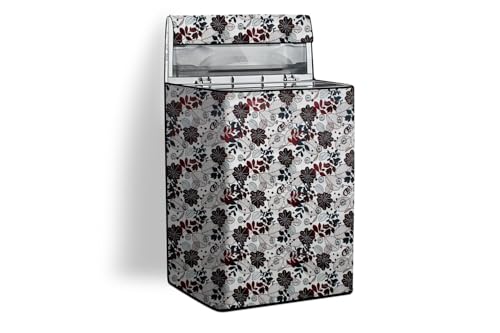 Image of Stylista Top Load Fully Automatic Washing Machine Cover Compatible for IFB 8 kg, 8.5 kg, 9 kg & 9.5 kg, Traditional Pattern Cream
