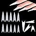 Long Stiletto Natural Nail Tips - Stiletto Acrylic Nail Tips Natural Half Cover Pointed Fake Nail Tips Long Claw False Artificial Nail Tips 600pcs 10 Sizes with Box