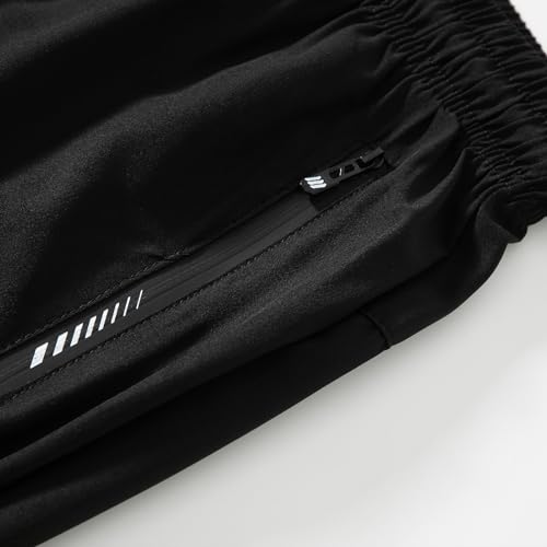 FoxQ Men's Sweatpants Quick Dry Jogger Hiking Pants with Secure Zipper Pockets Athletic Pants for Gym,Running,Workout3