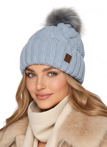 Bonnet tricoté anti-froid doublé polaire pour en finir avec le gel