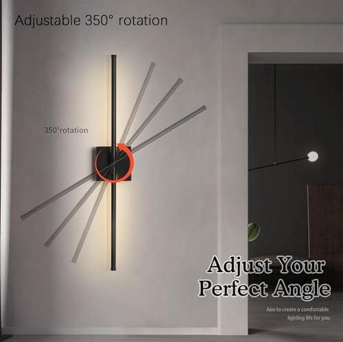 Aplique de pared batería regulable con mando para iluminación dorada en el salón 2