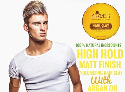 KRAVE S 100% Natural Hair Clay Hair Wax For Men With High Hold & Matte Finish (Hair Clay Wax, 100g), Made In India, Pack of 1 - Image 4