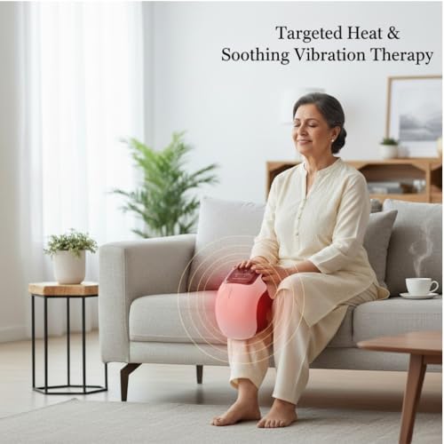 Image of JSB Hf124 Joint Pain Relief Device for Knee, Shoulder, Elbow And Ankle With Vibration, Magnetic & Heat