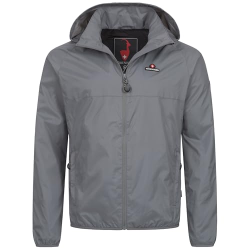 Höhenhorn Rigi Herren Regen Jacke Outdoor Rain Grau Gr. L