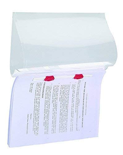 Shining Zon A4 Size Transparent Report File Folder with Plastic Clip for Certificates, Office Documents, Reports, Page Holder, Presentation (Pack of 60 Files) 2