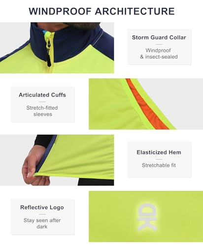Image of Little Donkey Andy Men's Water-resistant Outerwear Vests, Stretch Windproof Vest for Cycling, Running, Golf