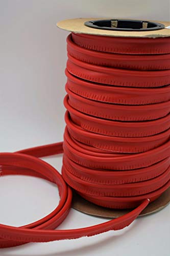 Usa Fabric Store 11-WELT-PVC-NA-BRTRED-PF-10Y-10 10 Yards Bright Red Welt Cord Vinyl Piping Marine Outdoor Upholstery Uv Edge Trim Fabric thumb #5