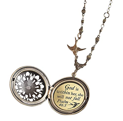 Christian Jewelry and Bronze Locket 
