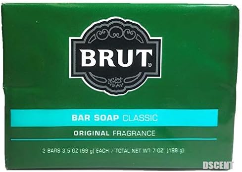 BRUT Bar Soap Classic Original Fragrance Refresh & Invigorates 2 Bars 3.5oz each