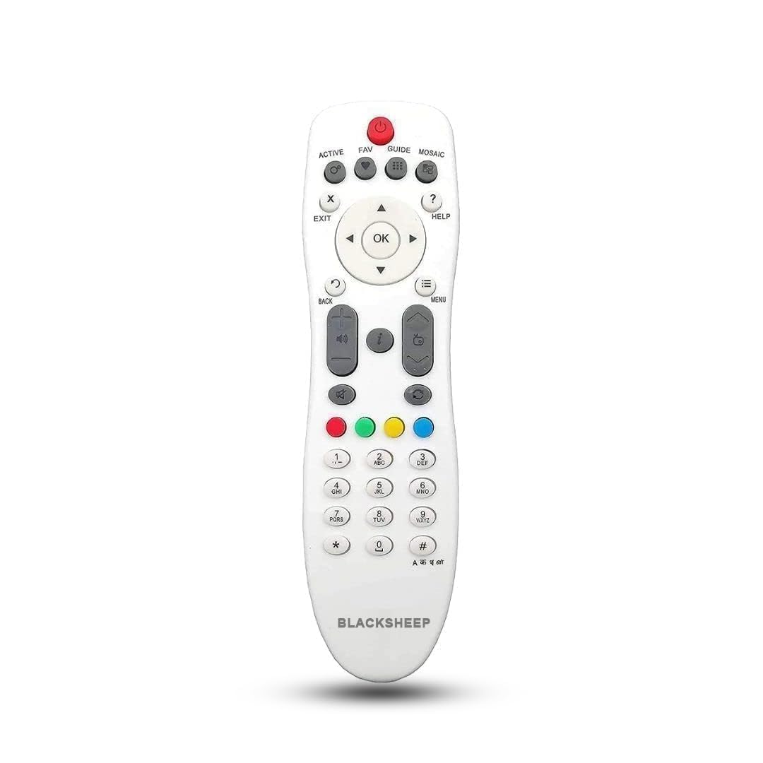 BLACKSHEEP Videocon New Model D2H Remote Original HD Box Set Top Box (Non Voice | Not RF) Exactly Same Remote Will Work Only - Please Match The Image with Your Old Product-image-21