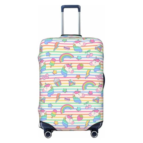 Cute Unicorn For Travel Luggage Cover Suitcase Protector Fits 18-32 Inch Travel Luggage Protector Elastic Luggage Anti-Scratch Suitcase Cover