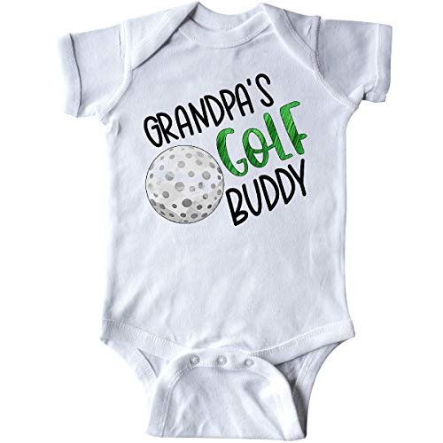 inktastic Grandpa's Golf Buddy with Golf Infant Creeper 6 Months White 3ac70