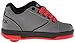 Heelys Kids Propel 2.0 Skate Shoe, Gray/Black/Red, 1 M US Little Kid