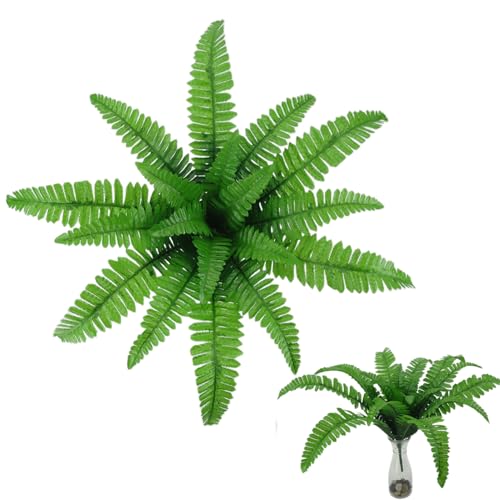 Générique False felci, Verdeyante Realistico Resistente ai raggi UV, Artificiali, Decorazione Vegetale Realistica per Balcone e Porta