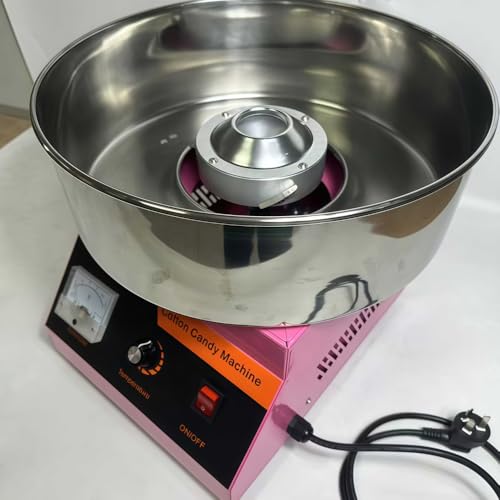 JNNJ わたがし機 110V業務用綿菓子製造機 全自動わた菓子機 綿菓子機 ステンレス鋼 わたあめ機 わたがし機食品グレード素材 市販のコットン キャンディ メーカー お菓子作り 簡単操作 手入れが簡単 全自動わた菓子機 こどもの日 誕生日プレゼント お