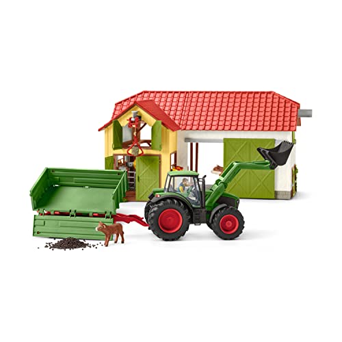 schleich 42379 Traktor mit Anhänger, für Kinder ab 3+ Jahren, FARM WORLD - Spielset – Bild 5