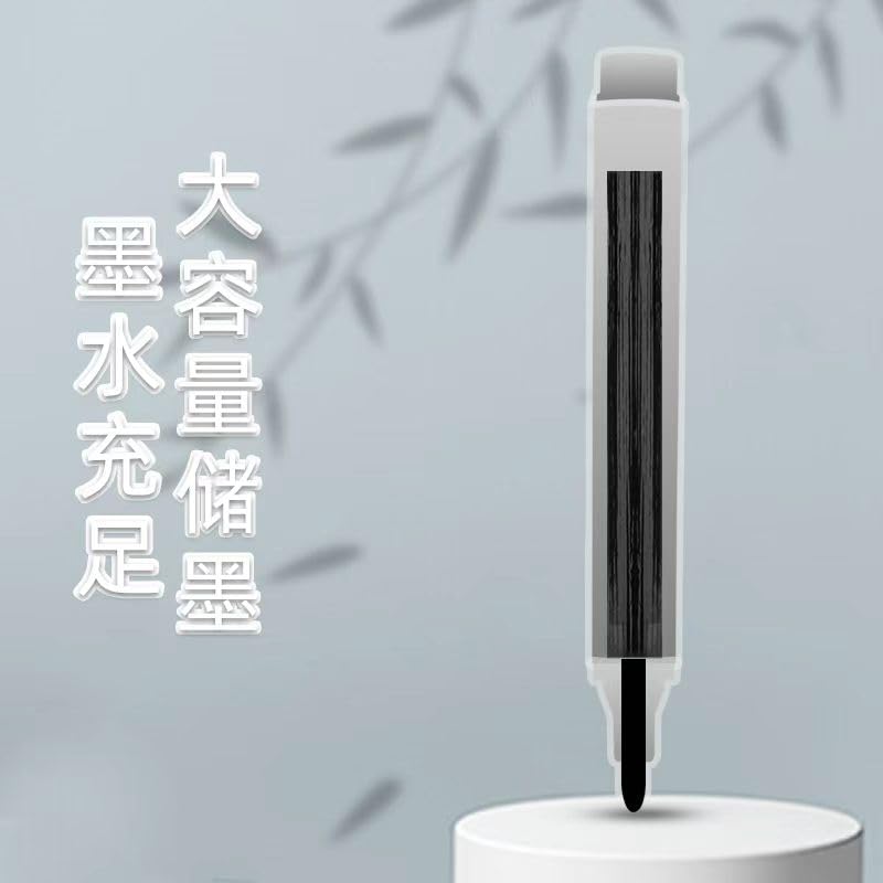 Image of Like 2pcs Black Permanent Marker Pen Waterproof | Quick Dry Black Marker Pen | 2.0mm Bullet Tip | Multi Surface Writing for Plastic, Metal, Glass, Wood, Cardboard & Office | Pack of