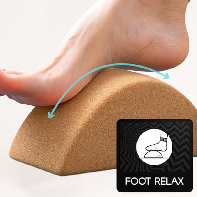 Calf and Foot Stretcher, Wooden Rocker for Leg Thigh Muscle Stretching