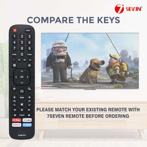 7SEVEN® Compatible Vu Tv Remote of Original en2bx27v Model and Suitable for Vu Smart Android LED UHD Television Remotes Control 7 41I1KkJWFgL