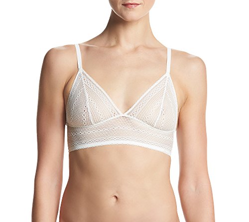 Calvin Klein Women's Ombre Triangle Bra Bra, Ivory, L