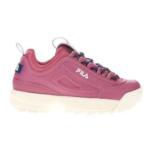 Fila Women's Disruptor II Premium Shoes, Heather Rose/Malaga/Gardenia, 7.5 M