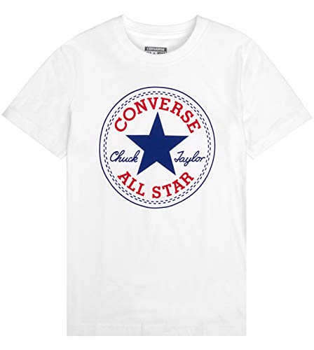 Converse Chuck Patch tee Camiseta, Blanco, 5-6 Años para Bebés