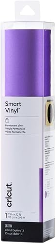Miniatura 10 de Cricut Vinilo permanente inteligente brillante (13 pulgadas x 12 pies, azul claro) para manualidades al aire libre, para Cricut Explore 3 & Maker 3,